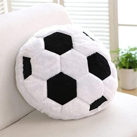 JIAHG Football Shaped Cushion Pillow is a cozy and cuddly gift for sports fans in the UK.