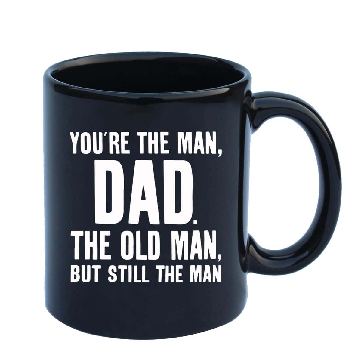 Father's Day Gift Birthday Gifts for Dad - You're The Man, Dad - Funny Novelty Coffee Mug for Dads - Christmas Presents for Dad from Son, Daughter, Kids