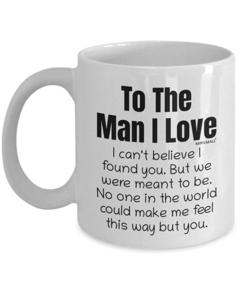 Top gifts for male partners, romantic Valentine’s presents, mugs for Father’s Day or Christmas to express love.