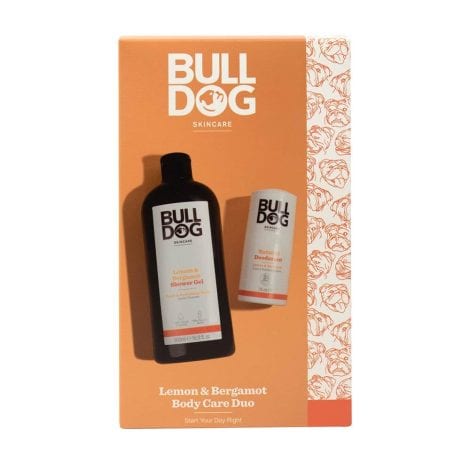 BULLDOG SKINCARE – Lemon & Bergamot Body Care Twin Set for Men | Festive Gift