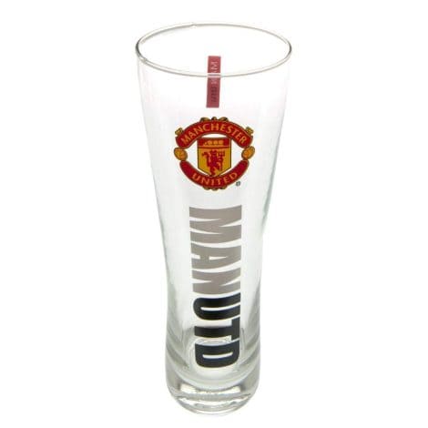 Manchester United Official Beer Glass with Peroni Style – Multi-Coloured Pint Glass for Fans.