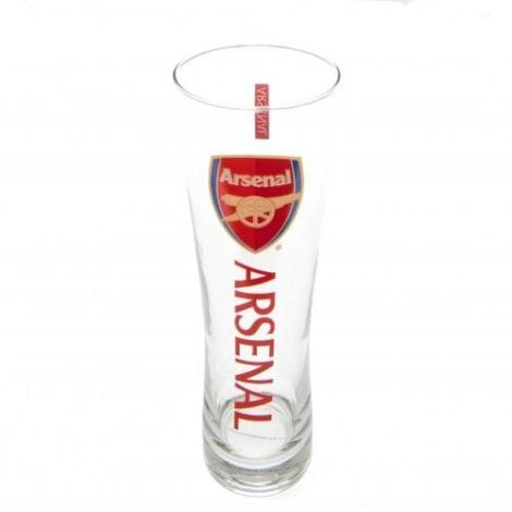 Arsenal FC Official Football Gift Tall Beer Glass – An ideal gift choice for men and boys during Christmas or birthdays.