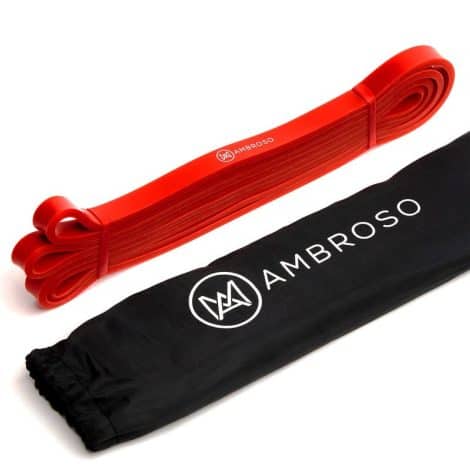 Ambroso Extended Durable Resistance Band, Home Fitness Gear for Building Strength, Flexibility, Calisthenics, Yoga, Physiotherapy, Fitness Present for Both Genders.