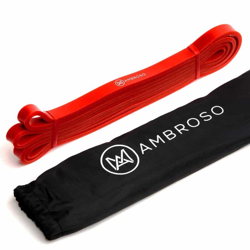 Ambroso Long Resistance Exercise Band, Home Gym Workout Equipment for Strength Training, Stretching, Calisthenics, Yoga, Physio, Fitness Gift for Men and Women