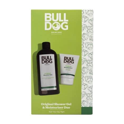 BULLDOG SKINCARE – Giftset for Men with Moisturiser and Shower Gel, Perfect for Christmas Present.