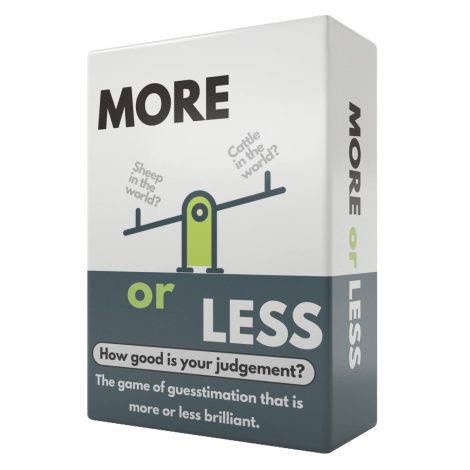 More or Less Card Game – Test Your Decision-making Skills! Suitable for 2 or more players, adults, and children.