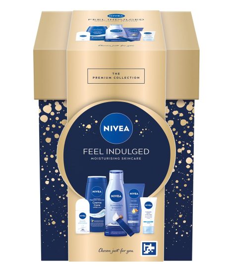 NIVEA Pampering Moisturising Skincare Gift Set for Women, with Shower Cream, Hand Cream, Body Lotion, Day & Night Cream, and Anti-Perspirant.