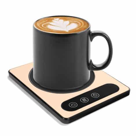 Desk Mug Warmer with 9 Temperature Options, Cup Warmer with 12-Hour Timer, Beverage Warmer with Scheduling function.