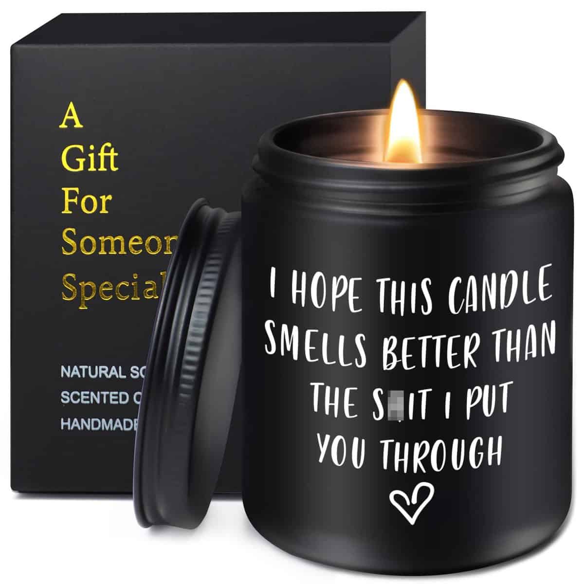 Scented Candles for Men, Dad, Him - Birthday Gifts for Men, Father's Day Gifts for Dad, Anniversary Candle Gifts for Him, Funny Apology, Christmas Gifts for Men, Dad, Boyfriend, Husband, Grandpa