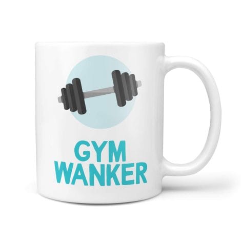 TeHe Gifts Gym Tosser Gift Mug Hilarious Offensive for Men Women Birthday Presents in UK.