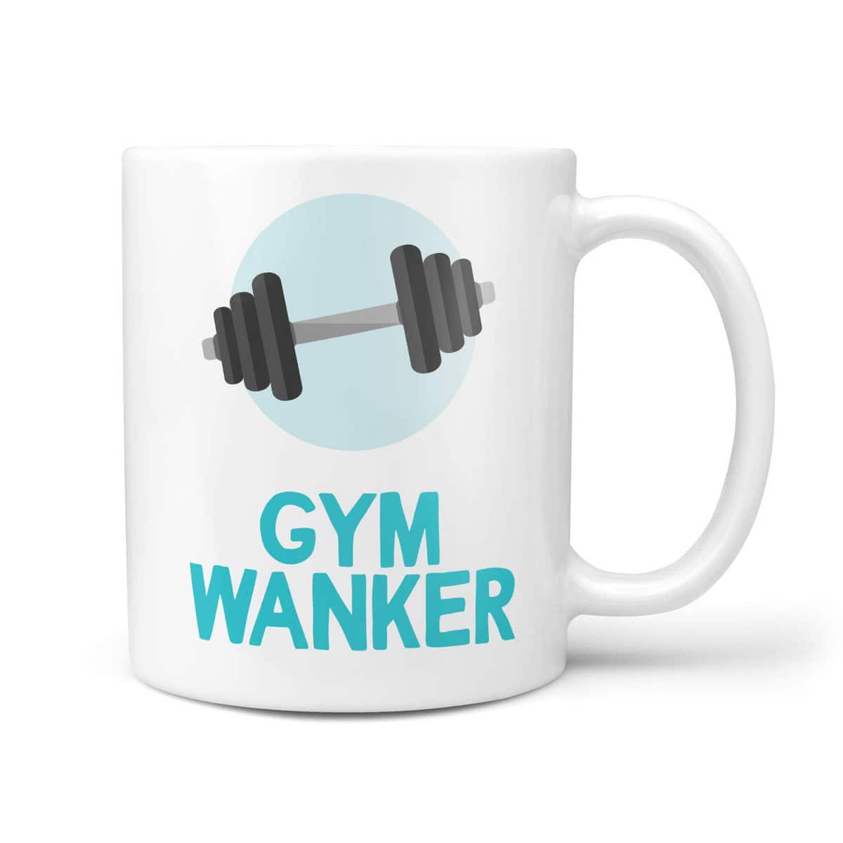 TeHe Gifts Gym Wanker Gift Mug Funny Rude for Him Her Men Women Birthday Gifts