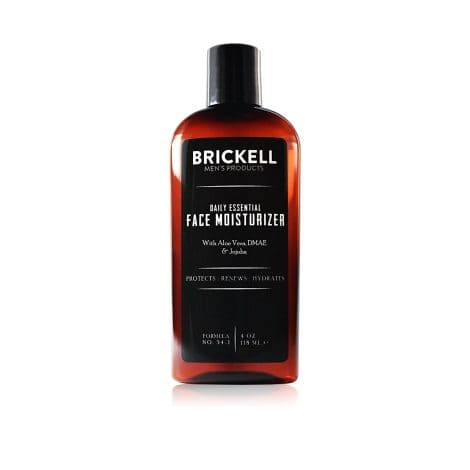 Brickell Men’s Everyday Necessity Facial Hydrator for Men, Organic Rapid-Absorbing Facial Cream with Hyaluronic Acid, Green Tea, and Jojoba, 118 mL, Fragrance-Free.