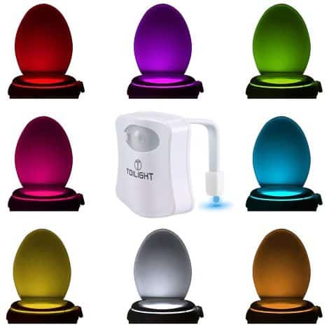 The Genuine Toilet Bowl Night Light. Movement Detector Home Gizmos for Gents Ladies Dad Presents for Dads Yuletide. Amusing Unique Toilet Accessory. Bday Surprises. Enjoyable Trendy Gizmos Gift.