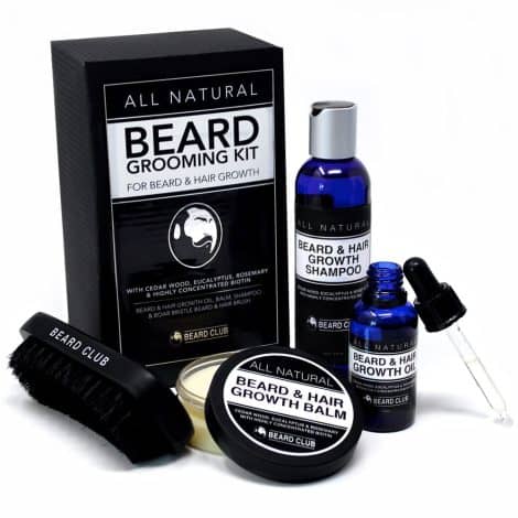 Beard Society – Men’s Beard Care Set – Beard Enhancer Kit – Contains Beard Balm, Shampoo, Comb – Male Grooming Set – Ideal Men’s Gift Sets