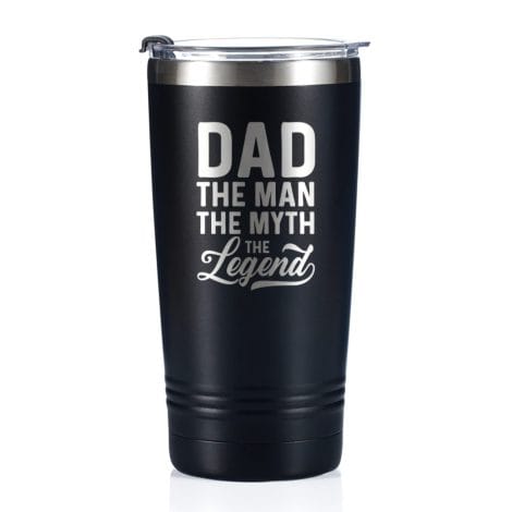 Onebttl Dad Gifts Travel Coffee Mug Tumbler 590ml/20oz, Daddy Birthday Gifts from Daughter/Son for Father’s Day, Stainless Steel Insulated – The Legendary Father