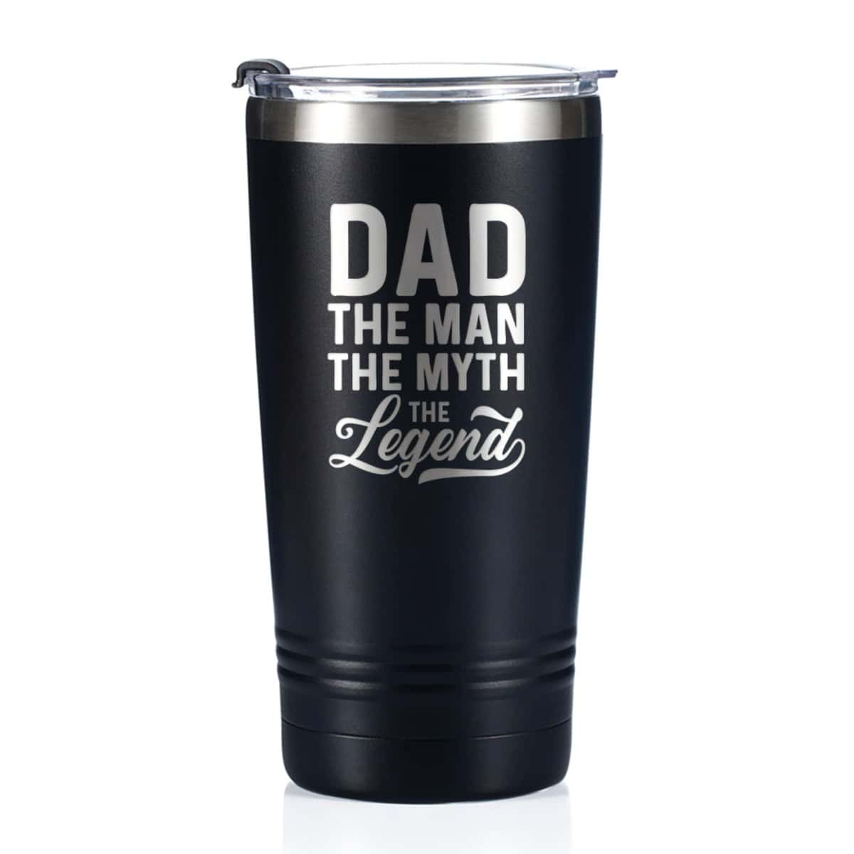 Onebttl Dad Gifts Travel Coffee Mug Tumbler 590ml/20oz, Father Birthday Gifts from Daughter/Son for Daddy on Father's Day, Stainless Steel Insulated - The Man The Myth The Legend