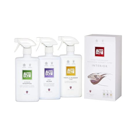 Autoglym The Selection – Flawless Interiors — The Ultimate Vehicle Cleaning Set with Interior Cleanser, Quick Glass, and Vinyl & Rubber Maintenance.