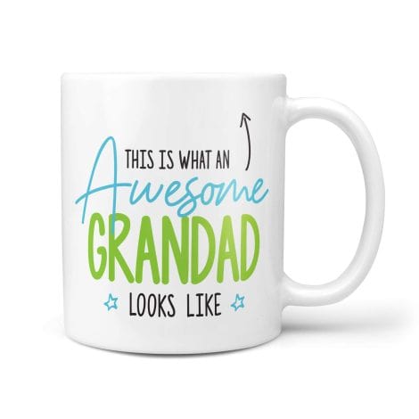 This mug is a perfect Christmas or birthday gift for an amazing grandad, showcasing his awesomeness.