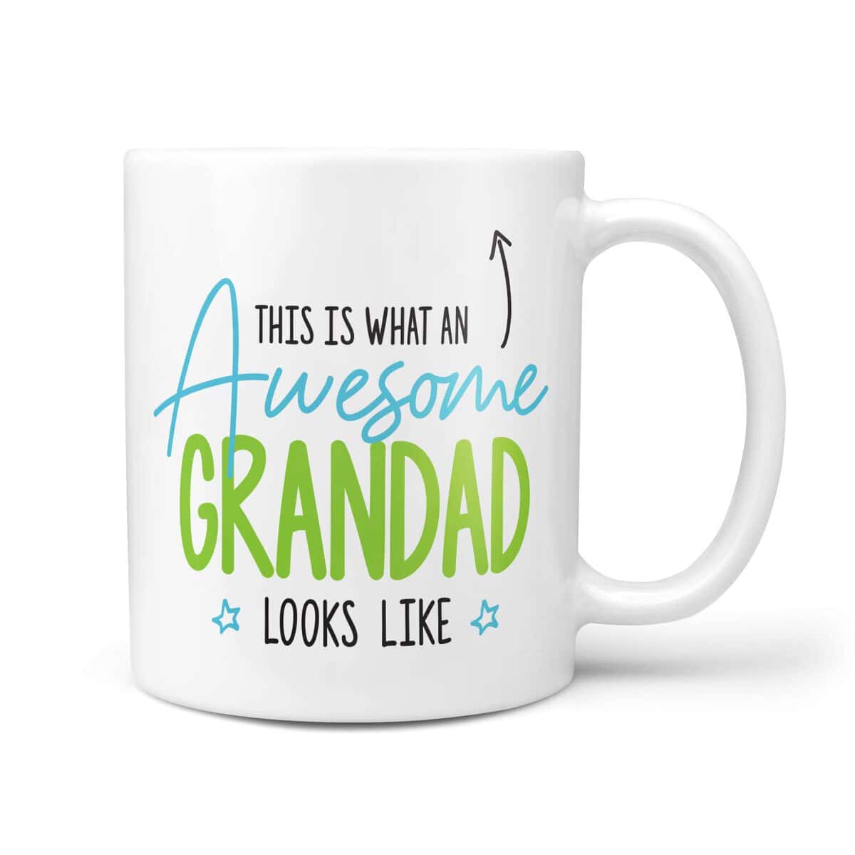 This is What an Awesome Grandad Looks Like Gift Present Christmas Birthday 10oz Ceramic Mug