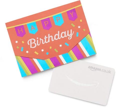 Amazon.co.uk Gift Card in Small Envelopes Designed for Birthday Celebrations