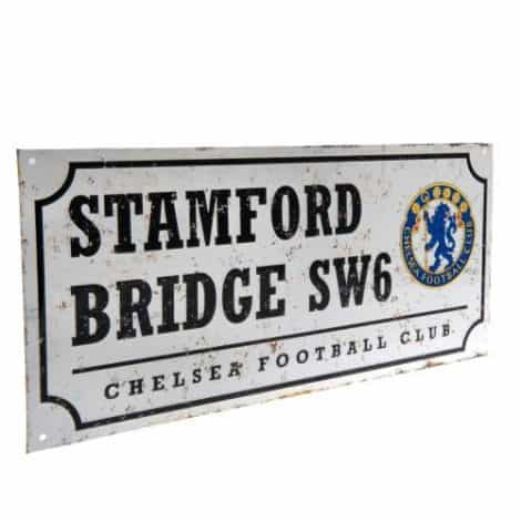 Chelsea FC Official Football Gift Retro Street Sign – A Fantastic Idea for Men and Boys as a Christmas or Birthday Present.