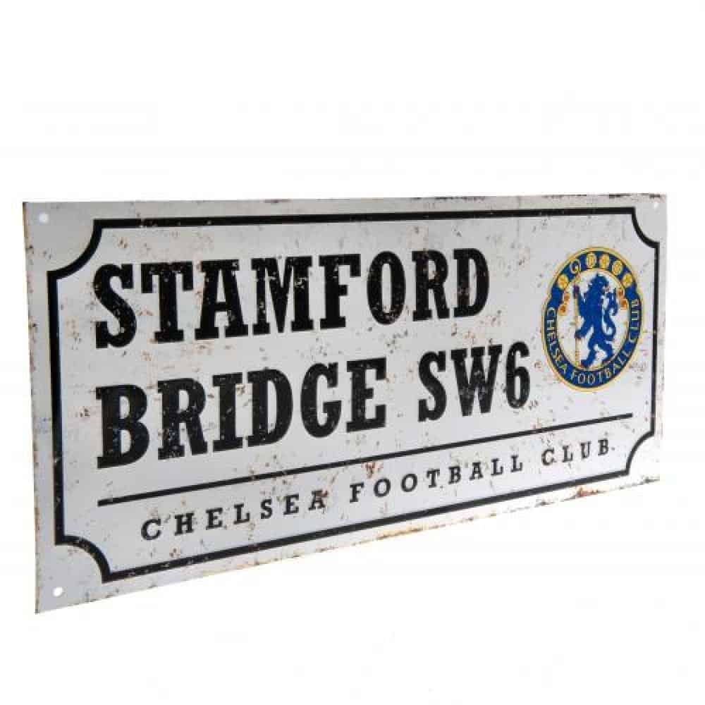 Chelsea FC Official Football Gift Retro Street Sign - A Great Christmas/Birthday Gift Idea For Men And Boys