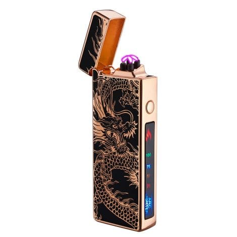 dachance Dragon Customised Electric Lighter for Camping & Valentine’s Day – USB Rechargeable & Windproof.