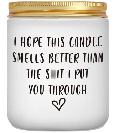 Fragrant Candles – Apologetic Presents for Mum, Loved Ones – Humorous Way to Say Sorry, Love, Celebrate.