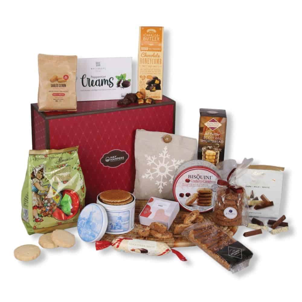 Hay Hampers Chocolate Biscuit Gift Set - Luxury Christmas Hamper, Xmas Gifts for Women & Men, Christmas Hamper Gift for Couples & Parents