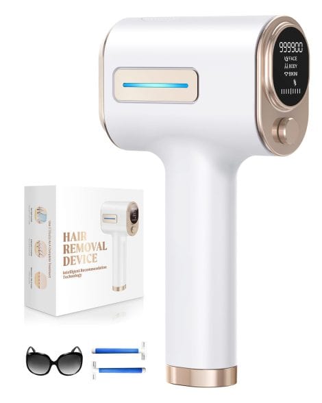 Glattol IPL Hair Remover with Rapid Flash, Smart Energy Settings, Nearly a Million Light Pulses, for Smooth Skin.