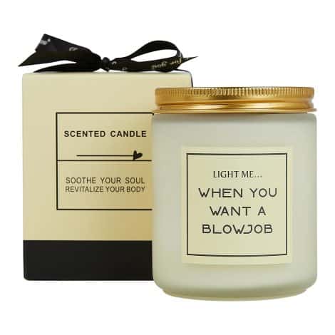 Jasmine Fragrance Candles – Comical Presents for Gents – Surprises for Partner – Hilarious Gifts for anniversaries, Xmas, Valentine’s Day & birthdays.