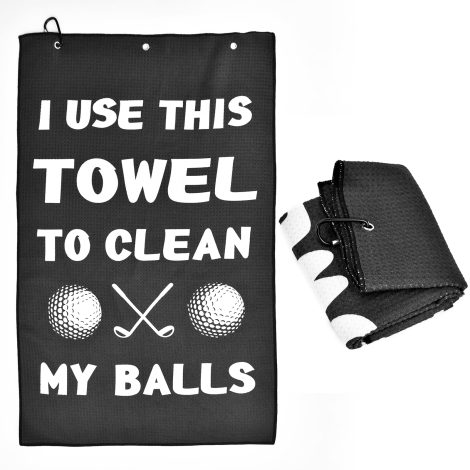 AENEE Golf Presents for British Men Dad Mate, Xmas Golf Gifts, Manly Christmas Gifts, Golf Ball Towel, Humorous Accessories for Golf Lovers on Special Occasions.