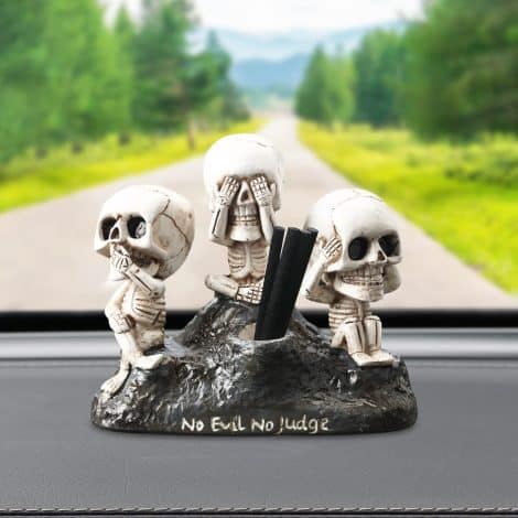 Car Air Fresheners for both genders, Hippie Car Scent Freshener, Car Perfume Diffuser for Dashboard Decoration, Gothic Skull Halloween Accessories for Office and Home Décor, Stylish Presents.