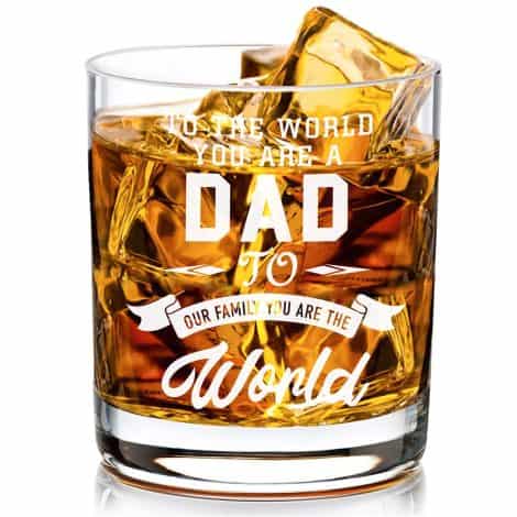 Dad’s Whisky Glass – Customised Whisky Glass for Father’s Day, Birthday, Anniversary. Ideal Gift for Men, Husband, Grandpa. Comes with Gift Boxes (10 Oz).