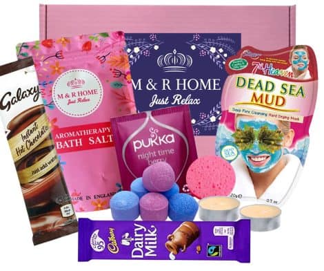 Luxury presents for ladies | Spa treats in a basket | UK-made relaxation goodies | Teen spa package | Affectionate assortment | Thoughtful pampering gift for women | Uplifting surprise.