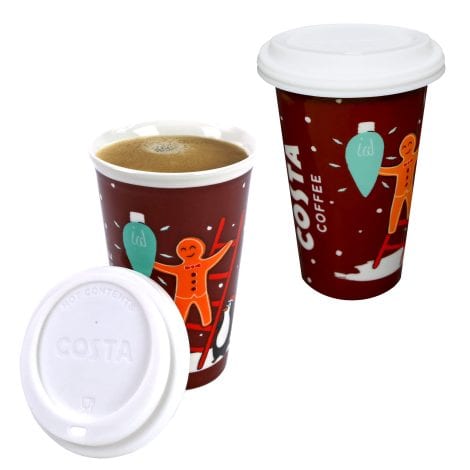 Costa Coffee Travel Mug – Christmas-themed Costa Travel Mug suitable for both genders – Ideal for Coffee enthusiasts and as a small stocking filler.