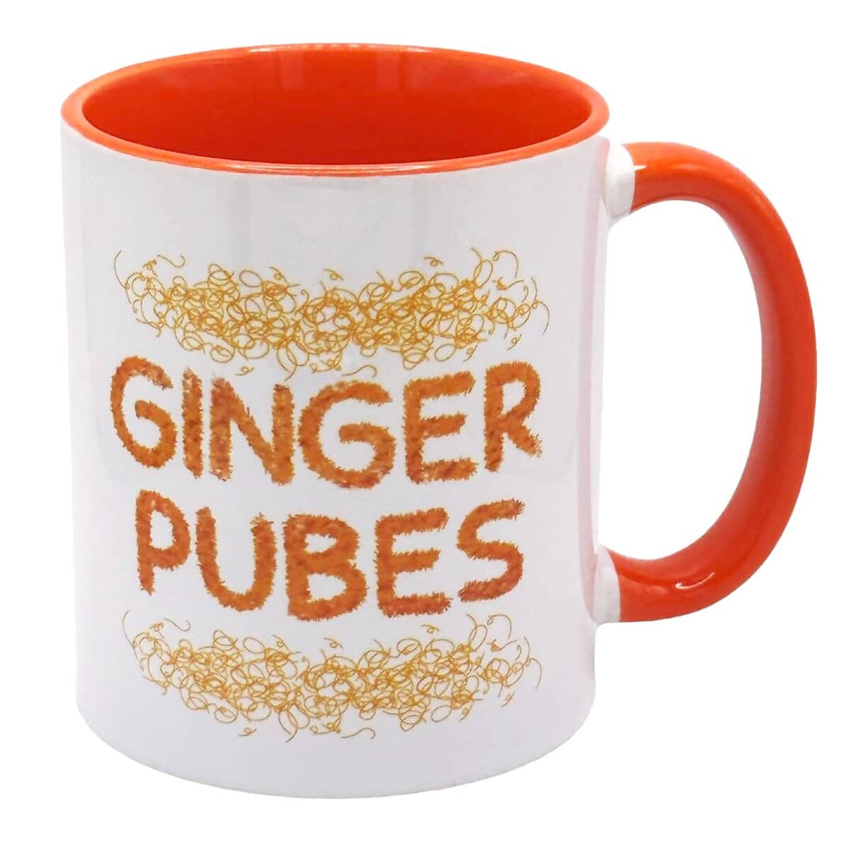 GOATINTHECOAT Ginger Pubes Mug - Funny Rude Gifts Naughty Secret Santa Novelty Men Present Idea Birthday Christmas 11oz Ceramic Mug. Funny Gifts, Prank Gift, Rude Gift. (Ginger Pubes)