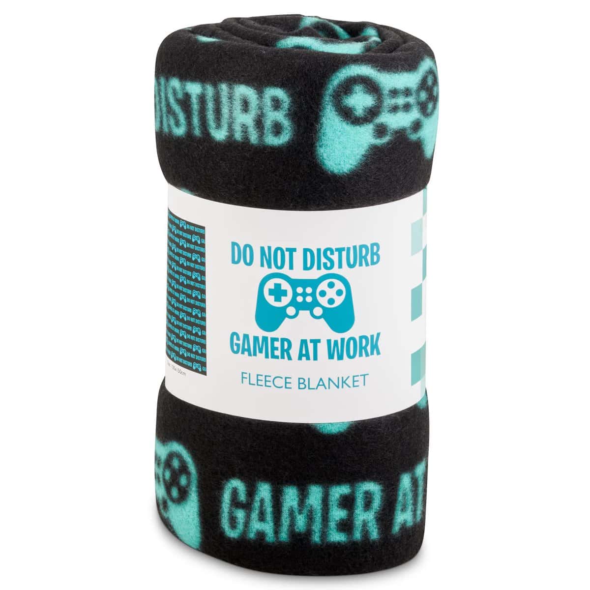 Sass Party & Gifts Do Not Disturb Gamer At Work - Fleece Throw Blanket - Great Gift For A Gaming Fan