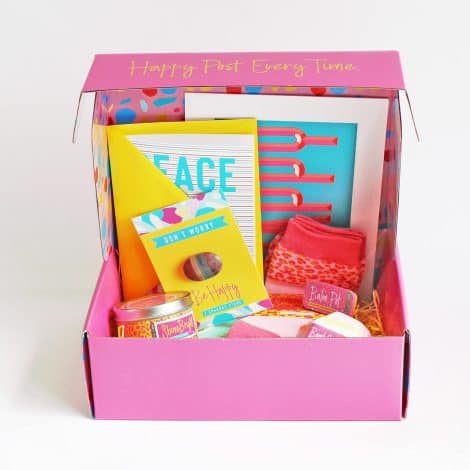 Joyful Little Box, Packed with Care, Offering a Thoughtful Gift Selection for Females, Female Friends, Teens, and Birthdays.