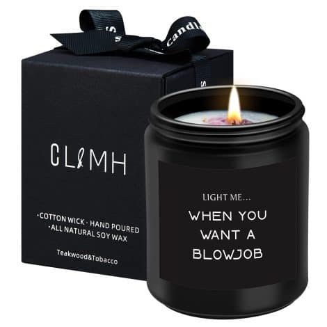 Funny scented candles suitable for male recipients, BJ Candle. Ideal for birthdays, Valentine’s or naughty occasions. Great presents for husbands, fiancés, and best friends.