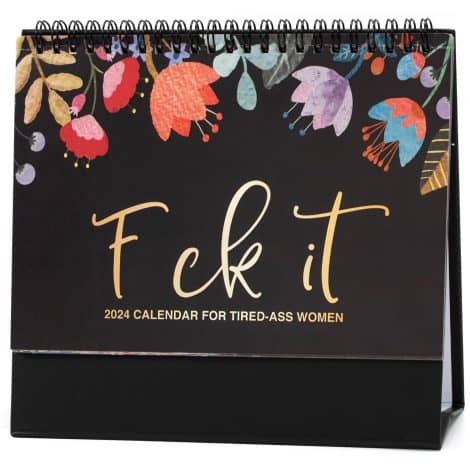 2024 Sweary Calendar: A Desk Calendar for Exhausted Women, Ideal for Family, School, and Office Planning.