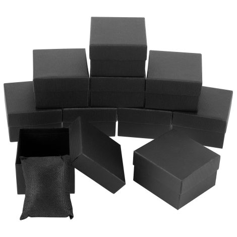 NBEADS 10 Pieces Paper Watch Box – A 8.6×7.9×5.2cm Cardboard Gift Box for Watches, Jewelry, and Smartwatches.