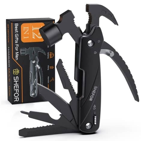 Gifts for males, presents for male birthdays, gizmos for males, festive presents, gifts for male partners, fatherly gifts, camping tools multitool.