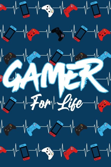 Gamer For Life Fleece Blanket – Gaming Controller Beats Design – Cosy Bed Throw – 100% Polyester – 100 x 150cm