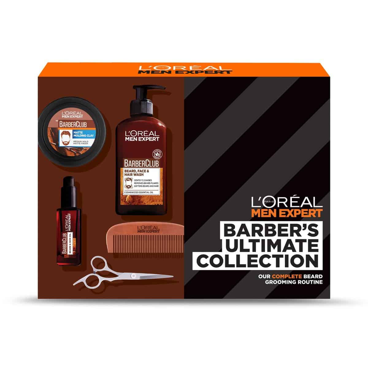 L'Oréal Men Expert - Gift Set for Men - Barber's Ultimate Collection - Beard - Infused with Cedarwood Essential Oil