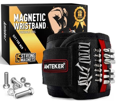 Amteker Magnetic Wristband – Ideal Gifts for Men, Perfect Stocking Fillers, Secret Santa or Christmas Presents.