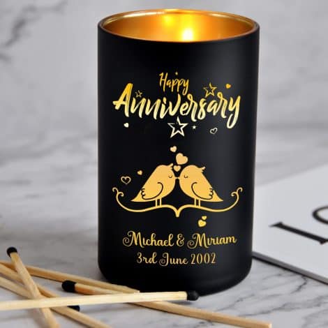 Customised Candle in British English, approximately 15 words: Personalised Orange Blossom and Jasmine Scented Candle, Suitable for Wedding, Christmas, Anniversary, and Birthday Gifts, with up to 40 Hours Burn Time.