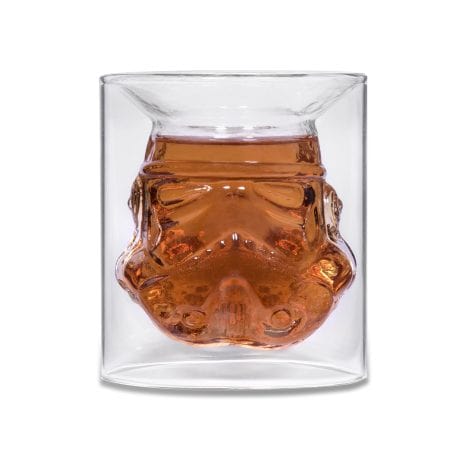 The ThumbsUp! Original Stormtrooper Reversed Whisky Glass is a transparent 150ml gift for men who love whiskey.