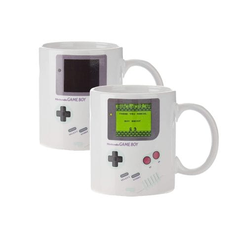 Paladone Game Boy Thermal Coffee Mug – Ideal for Gaming and Java Admirers. Holds 10 fluid ounces.