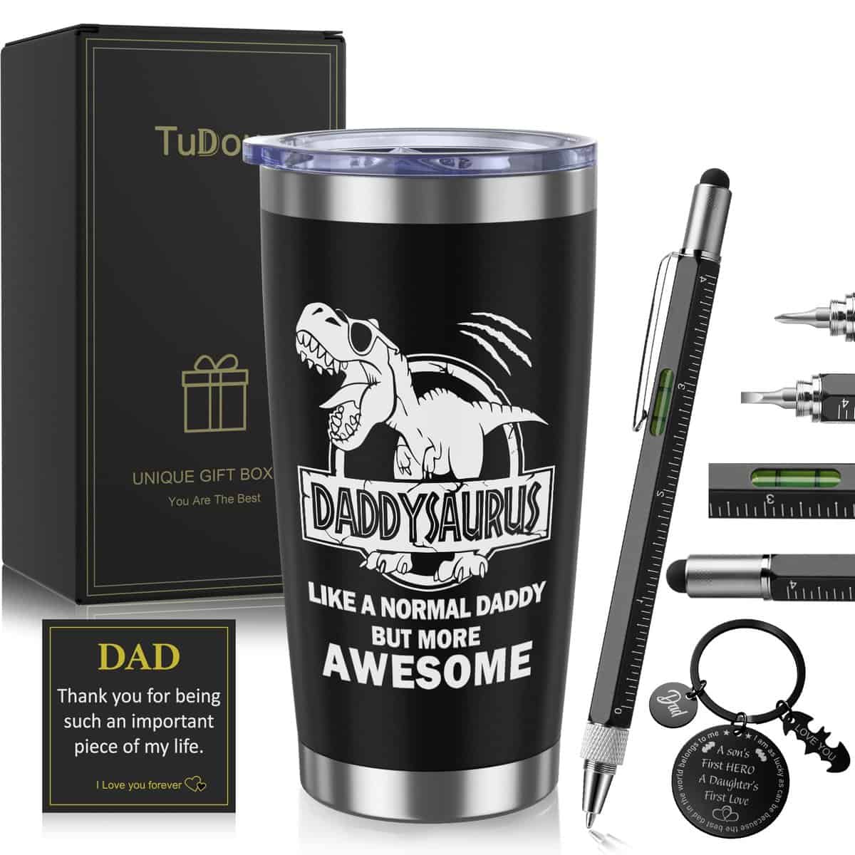 TuDou Gifts for Dad from Daughter Son Kids, Dad Birthday Gifts, Presents for Dad Step Dad New Dad Husband Grandad, Dad Christmas Xmas Gifts Daddy Gift Father Day Presents, Best Dad Gifts